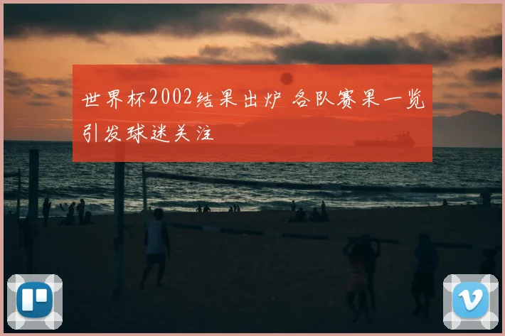 世界杯2002结果出炉 各队赛果一览引发球迷关注